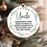 Uncle Christmas Ornament