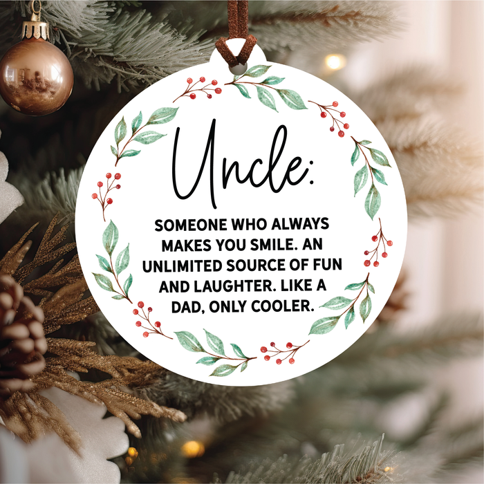 Uncle Christmas Ornament