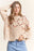 Eyelet Cable Knit  PomPom Knit Sweater Top