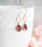 Opal Glass Earrings | Modern Earrings | Dusty Plum Teardrop