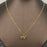 Mini Cat & Dog Charm 18K Gold Plated Steel Necklace - FGS