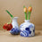 Round flower vase delft
