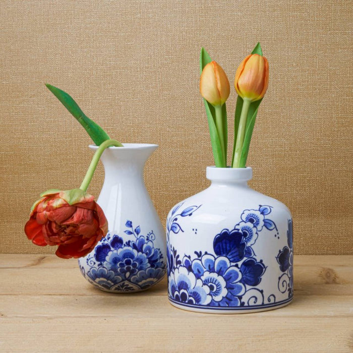 Round flower vase delft