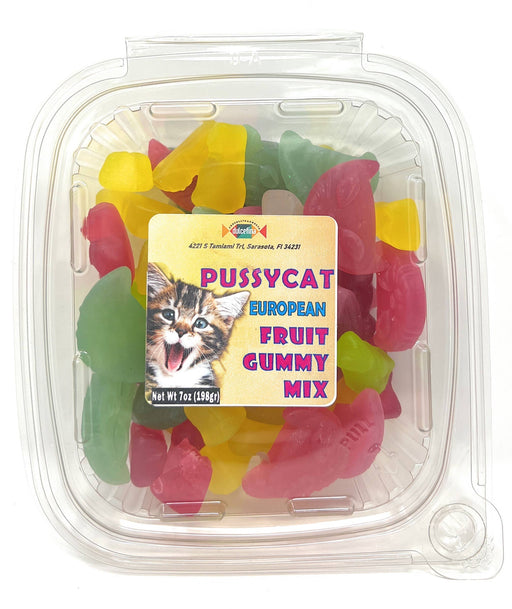Assorted  Euro Pussycat Gummies 7oz Tub