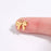 18K Gold PVD Stainless Steel Ribbon Bow Charm