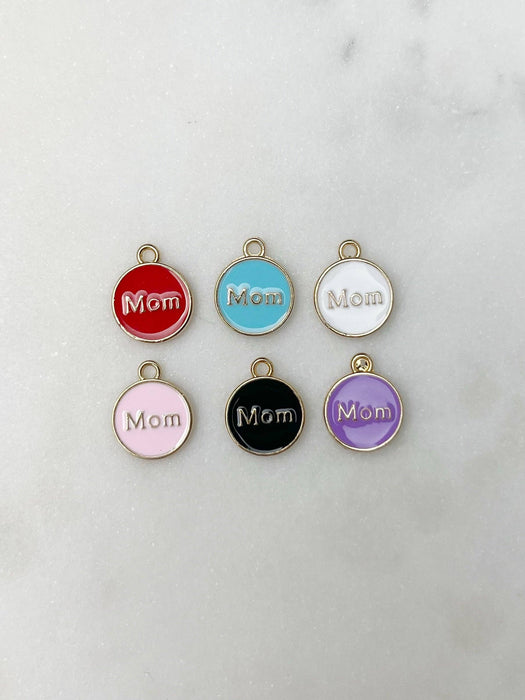 Mom Round Charm