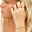 18k Gold PVD Coated Stainless Steel Symbol Stacking Rings