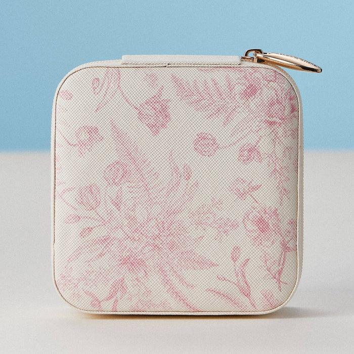 Faux Leather Novelty Print Travel Jewelry Box