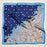Vintage Paisley Polka Dot Square Scarf | Blue & Olive Elegant Silk-Feel Neck Hair Scarf