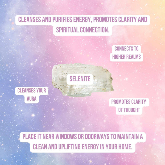 Selenite Suncatcher - Crystal Window Decor Gift