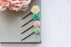 Floral Bobby Pins | Mint and Pastel Pink | Flower Hair Pins
