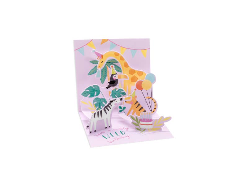 Jungle Birthday Mini Pop-Up Card