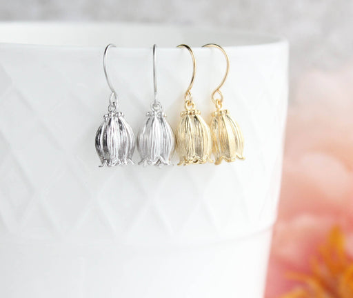 Bell Flower Earrings - GOLD