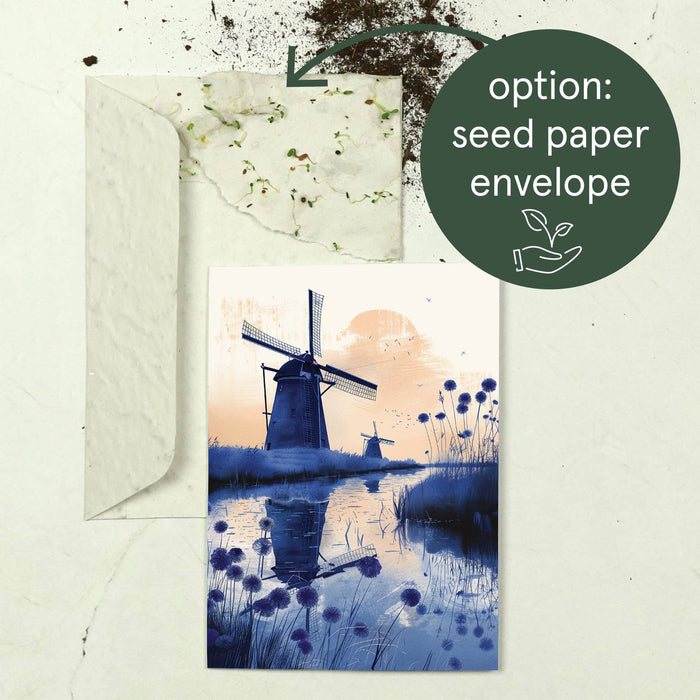 Dutch Windmills | Everyday Greeting Card | Dutch