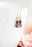 Vintage Glass Earrings -Three Jewel - Violet Purple