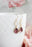 Opal Glass Earrings | Modern Earrings | Dusty Plum Teardrop
