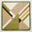 Geometric Square Scarf | Modern Abstract Print with Contrast Border