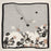 Minimalist Floral Silk Texture Square Scarf for Chic Styling