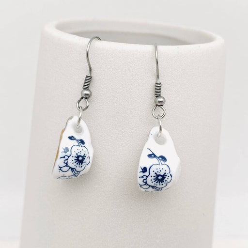 Ceramics Tea Cup Design Charm Dangle Earrings