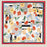 Abstract Floral Art Print Bandana Scarf