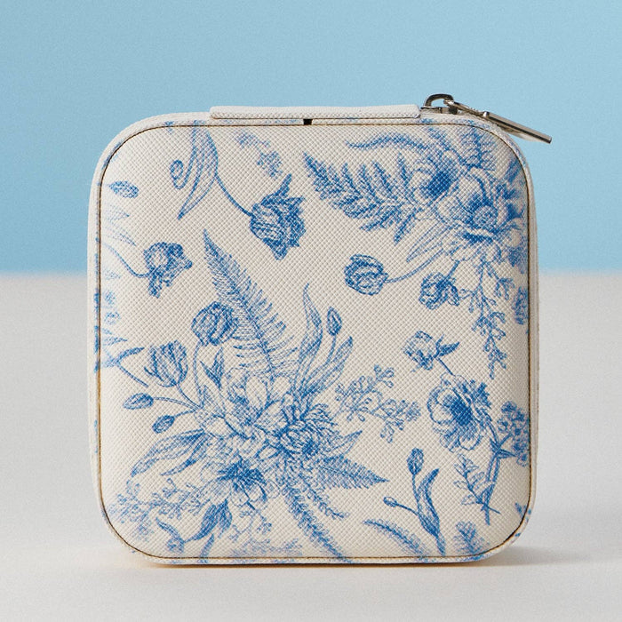 Faux Leather Novelty Print Travel Jewelry Box