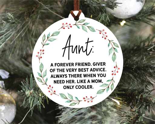 Aunt Christmas Ornament