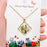 Floral Square Pendant Pressed Dried Flowers Necklace