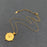 18K Golden Stainless Steel Sun Charm Necklace - FGS/MS