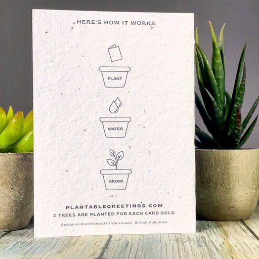 The Gin Gingerbread Man Plantable Greeting Card