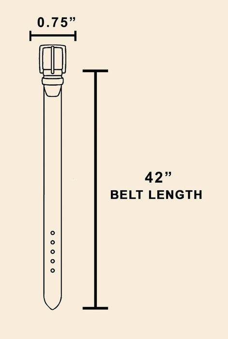 Circle Buckle Leather Belt