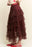 TIERED TULLE MESH MAXI-MIDI SKIRT