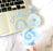 Clear Blue Yikes Sticker 3x2.5in