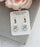 Blue Rose Cameo Earrings