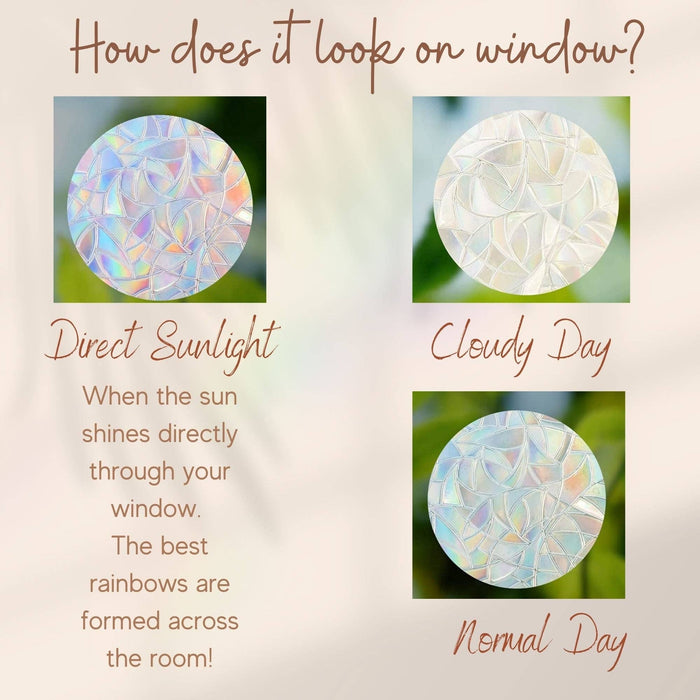 Mushrooms Suncatcher Moon Phase Suncatcher Window Cling Sticker - Decor