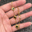 Black Enamel Rhombus Linked 18K Golden SS Bracelet - FGS