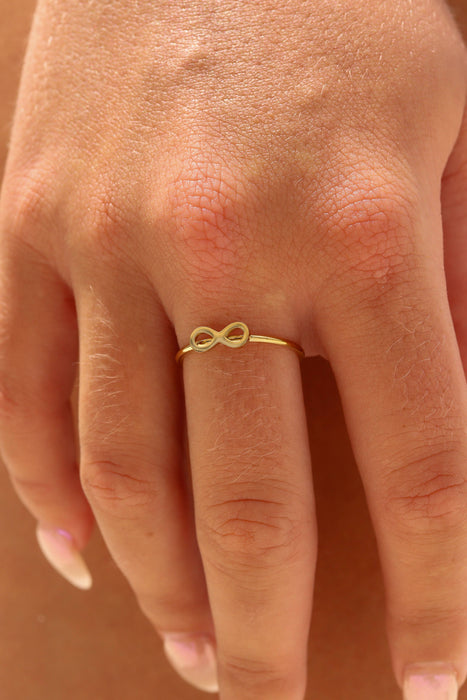 18k Gold PVD Coated Stainless Steel Symbol Stacking Rings