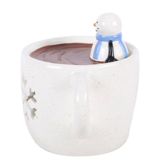 Snowman Hot Chocolate Winter Oil Burner and Wax Warmer