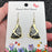 Queen Anne's Lace Dried Flower Black Butterfly Earrings -PDF