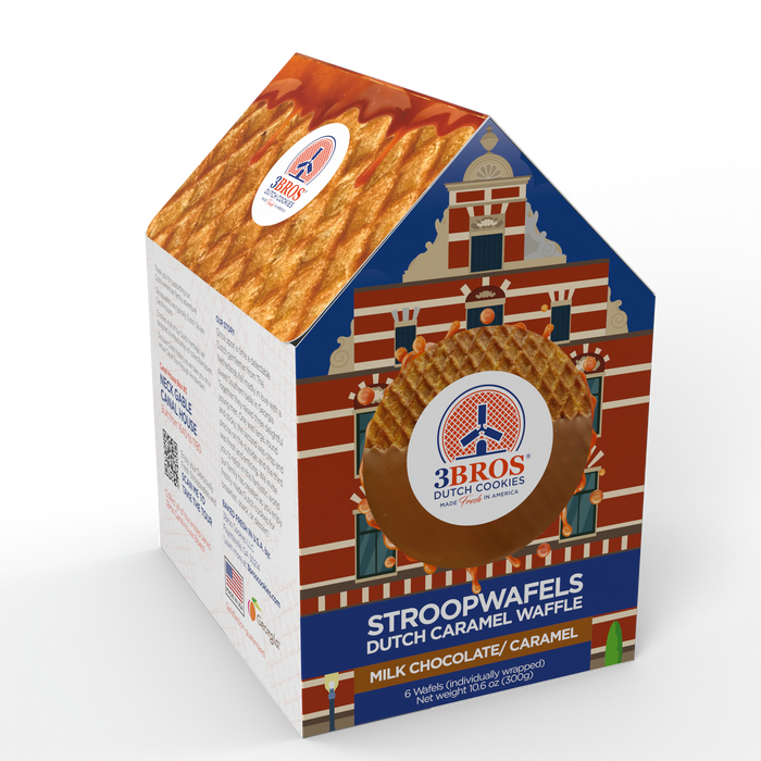 Milk-Chocolate-dipped Stroopwafels - Amsterdam Canal House