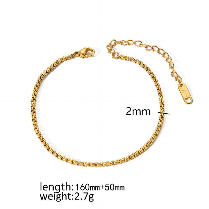 Multi Style 18K Gold Plated SS Chain DIY Accessories - FGS