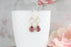 Opal Glass Earrings | Modern Earrings | Dusty Plum Teardrop