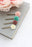 Floral Bobby pin - Teal, Dusty Rose and Blush