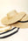 Straw Weave Ribbon Bow Chin Strap Sun Hat