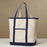 Ecofriendly Cotton Canvas Carry Tote with Charm Holder