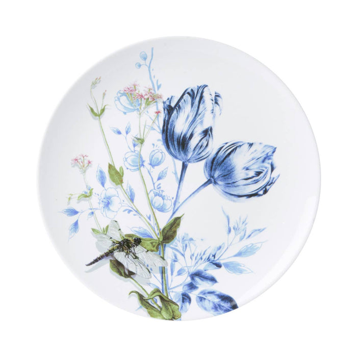 Large dragonfly flower plate