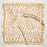 Zebra Print Square Scarf | Neutral Animal Pattern Silk-Feel Fashion Scarf