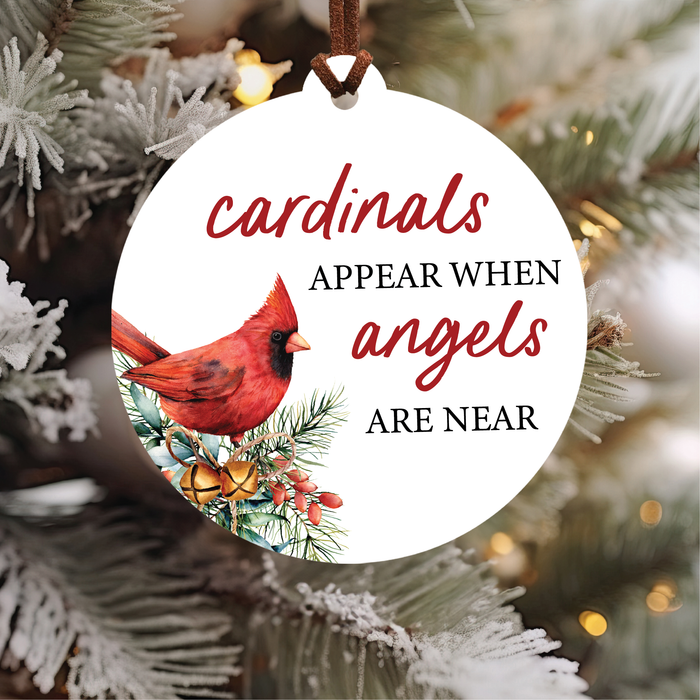 Red Cardinal Memorial Christmas Ornament