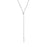 18K Gold PVD Stainless Steel Y Paperclip Necklace with Pearl