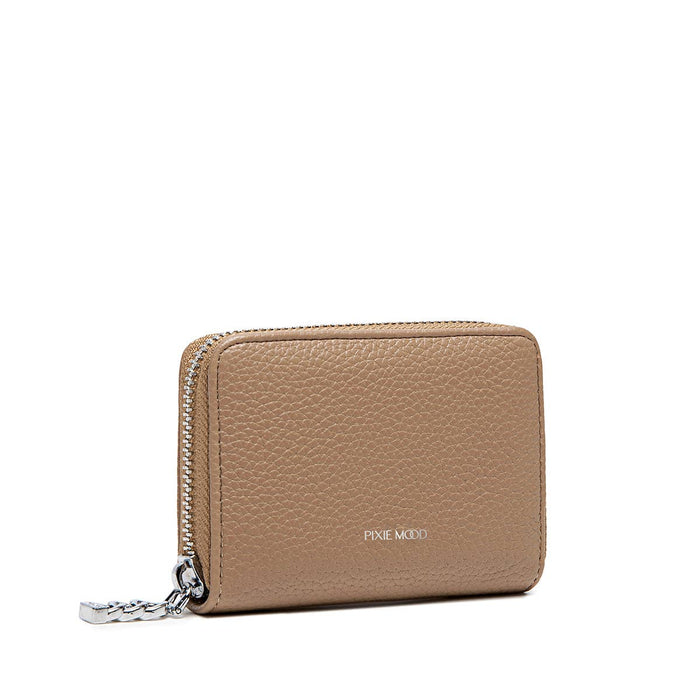 Kimi - Recycled Vegan Card Wallet - Latte Pebbled