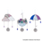 Cloudy Comfort Ornaments